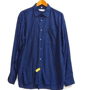 Vintage Klauss Boehler Kollektion Checkered Regular Fit Dress Shirts